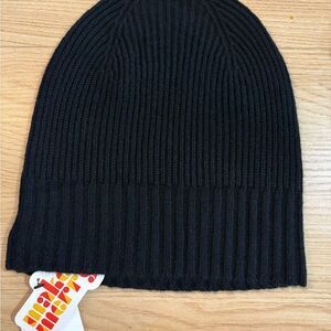 NWT Nordstrom Cashmere Beanie Black